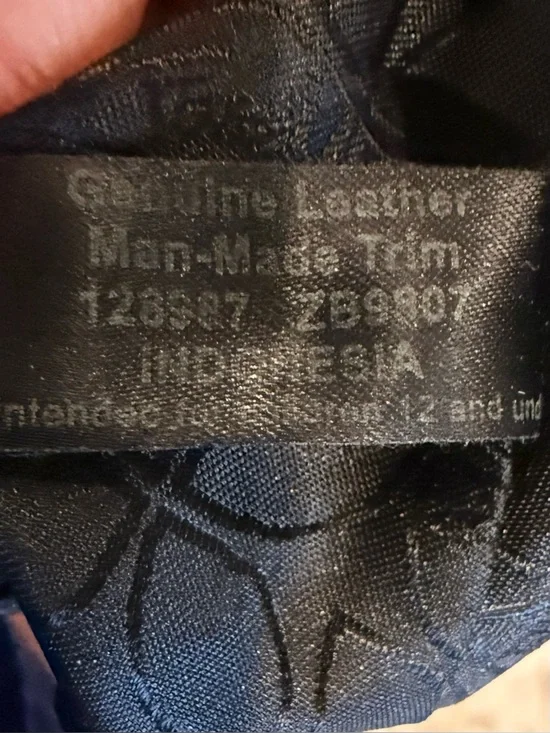 Fossil Vintage Brown Black Striped Leather Shoulder Bag Y2K Patchwork Purse - Picture 9 of 10